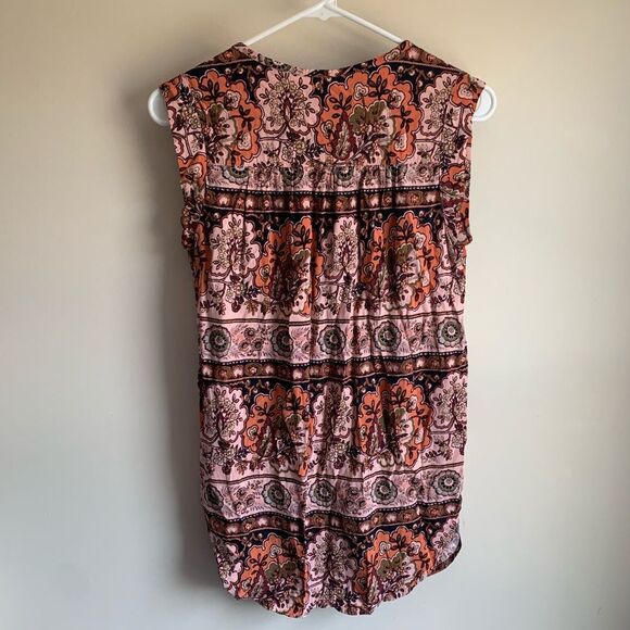 Loft Vineyard Split Neck Sleeveless Career Tank - Picture 5 of 6